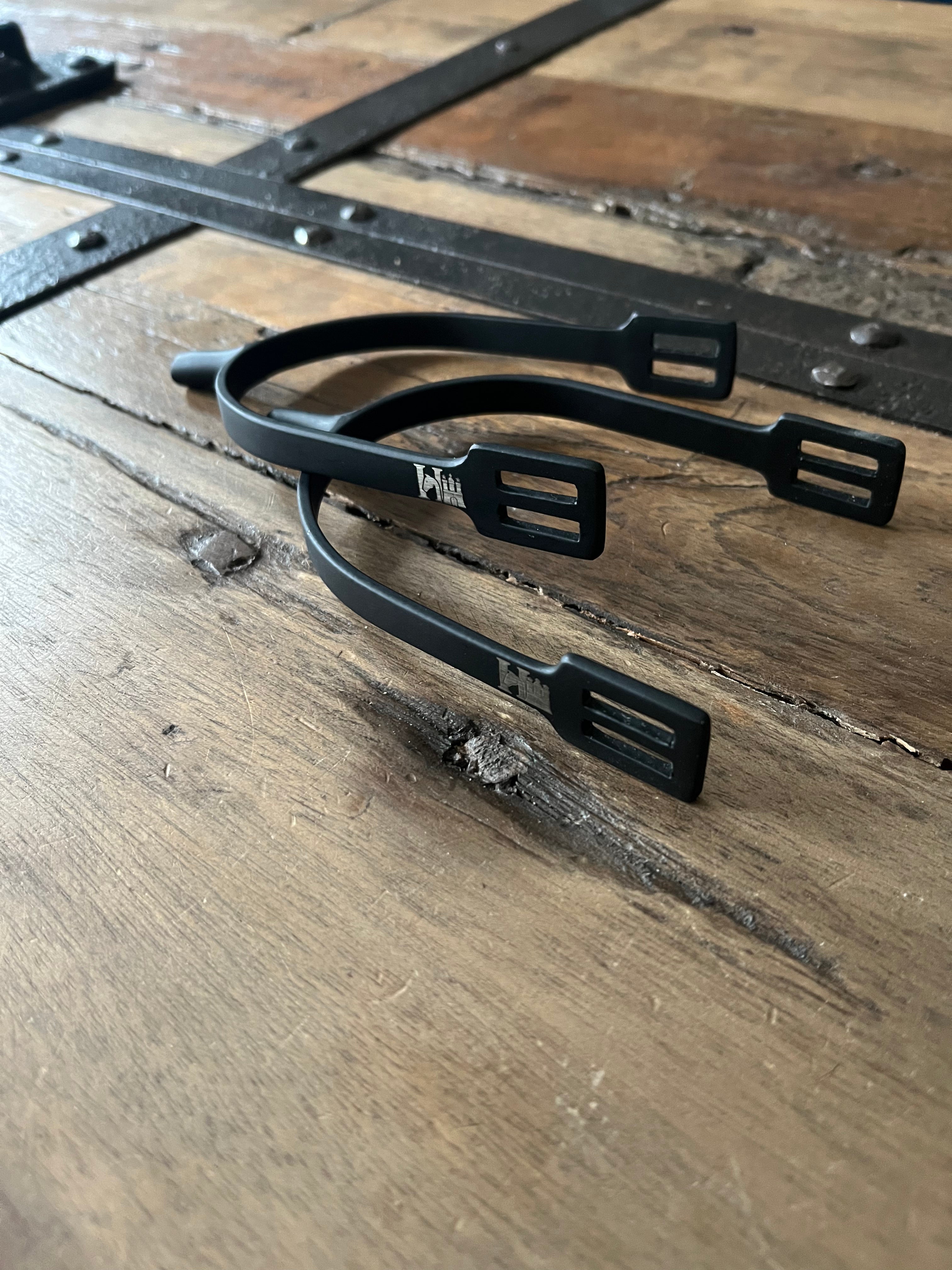 HanseHorse Sporen - Fine-Aid-Spur-Titanium-Black - für den Reiter