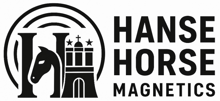 HanseHorse Magnetics Logo schwarz weiß