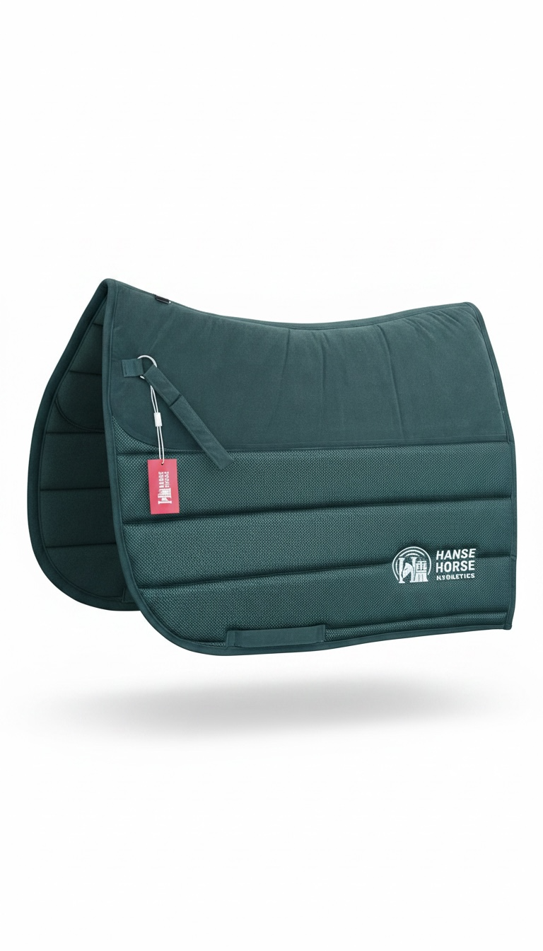 HanseHorse Magnetics Dressur-Schabracke in Legacy Green mit Magnetfeld-Funktion, Größe Full