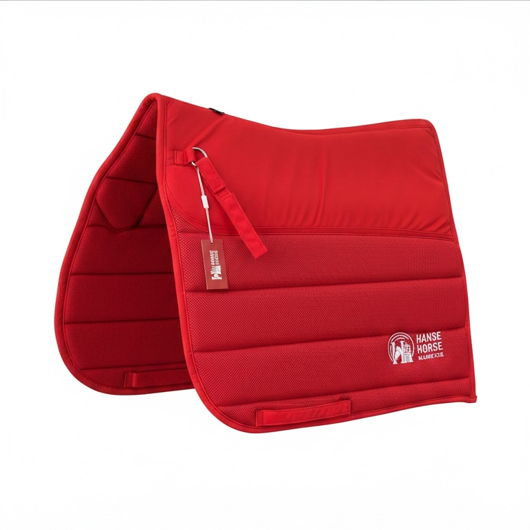 HanseHorse Magnetics Dressur-Schabracke in Regatta Red mit Magnetfeld-Funktion, Größe Full