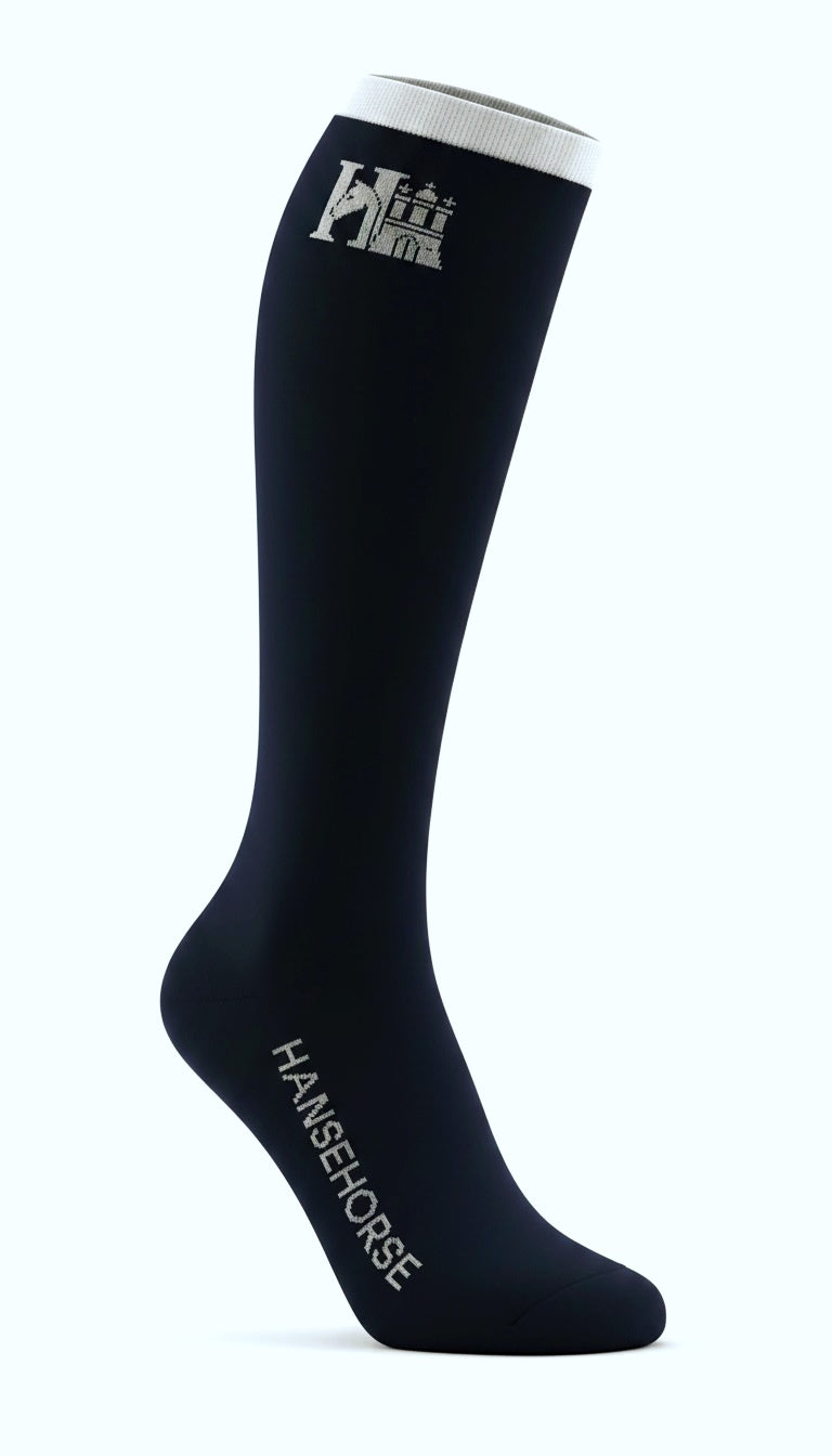 HanseHorse Reit-Kniestrumpf in Classic Black
